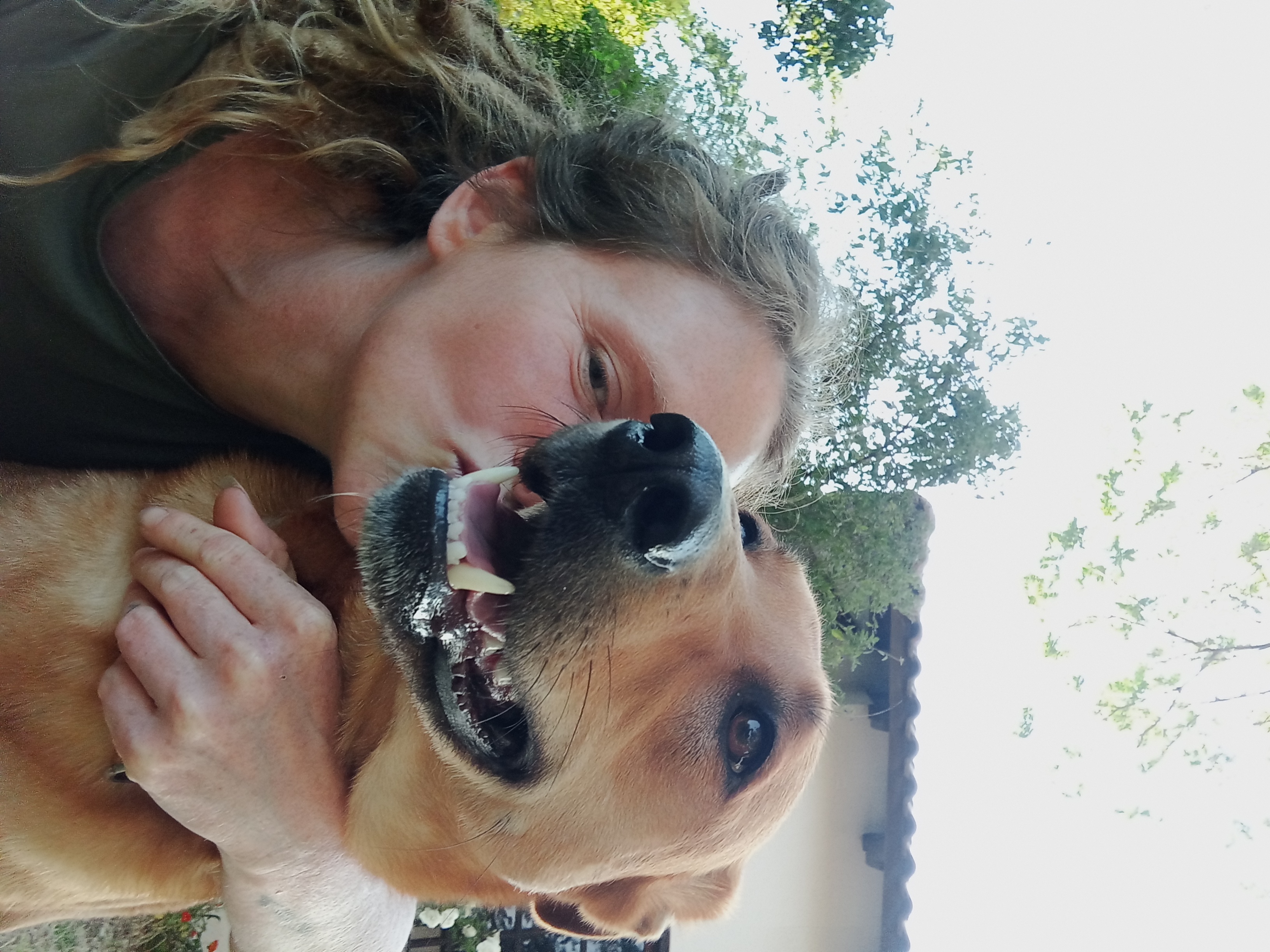 With my dog Lev